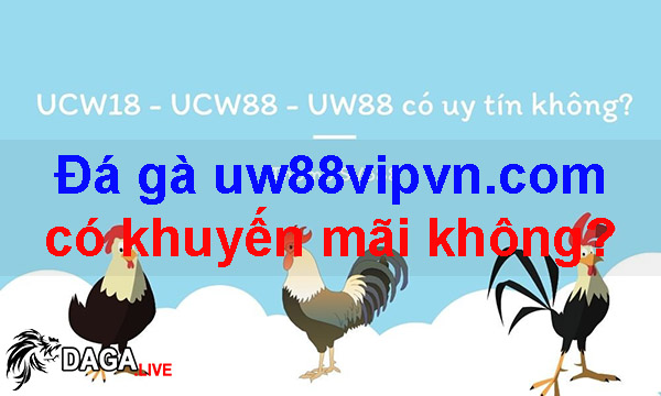 Đá gà uw88vipvn.com có khuyến mãi không?